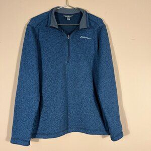 Eddie Bauer mens 1/4 Zipper Pullover Sweater